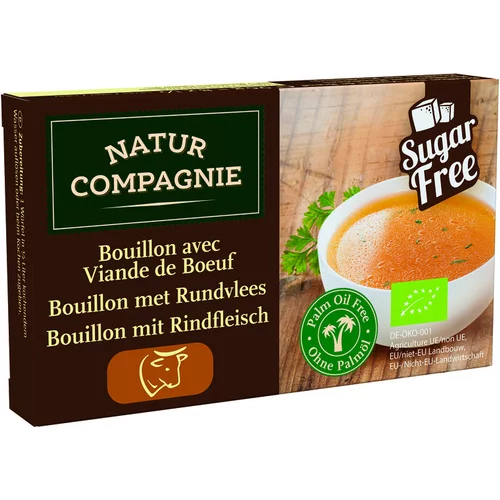 Une sélection pensée pour le jardin:Bouillon de bœuf bio x8 cubes en boîte de 96 g