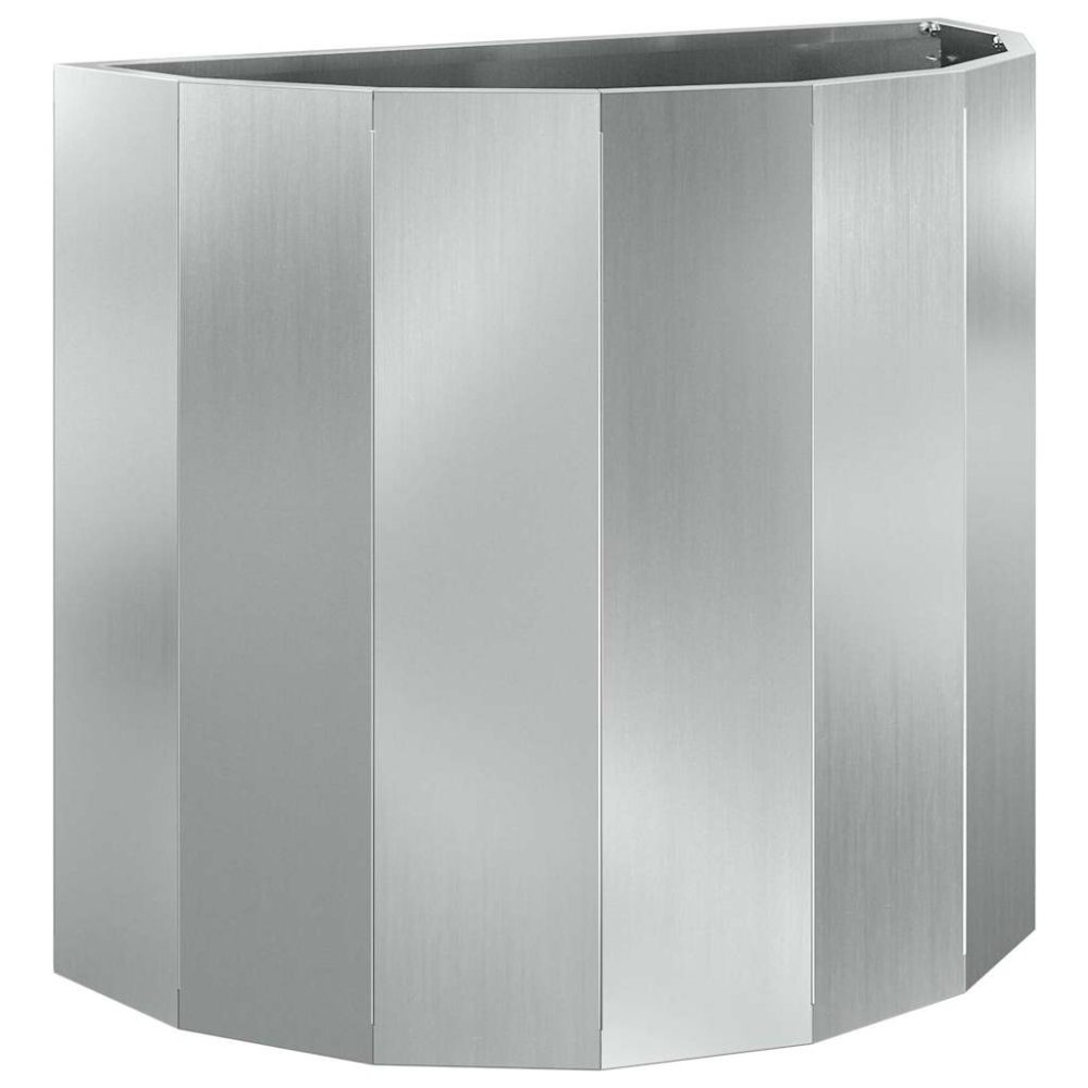 vidaXL Jardinière Argent 60 x 30 x 50 cm Acier galvanisé – 50 cm Argent