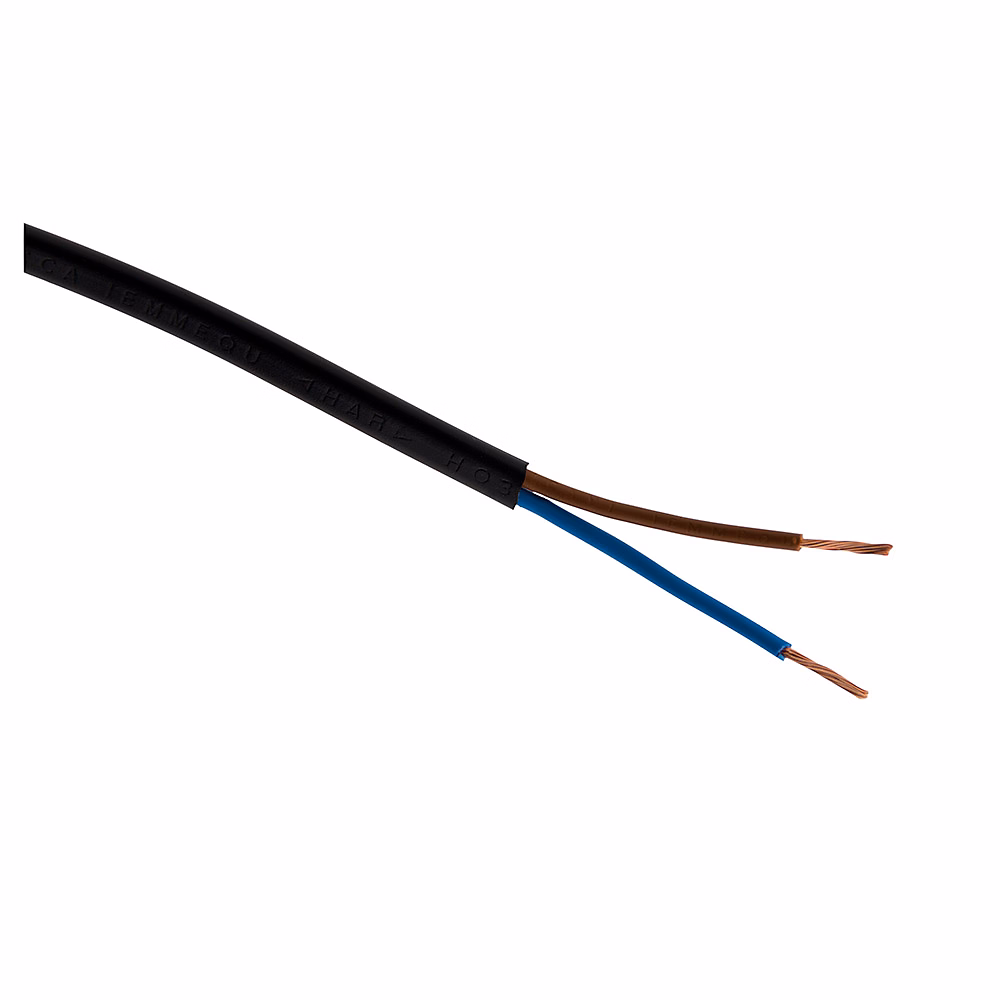 Câble électrique H03VVH2-F 2 × 0 – 75mm² noir, 5m, Zenitech