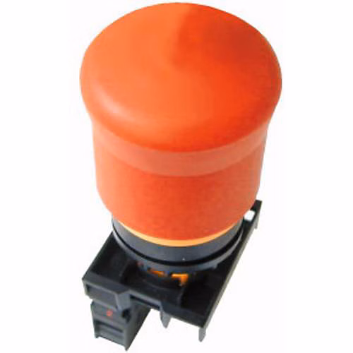 Eaton M22-PV/K11 bouton d'arrêt d'urgence 1 NF – 1 NO IP66 IP69, diamètre bouton 38 mm, montage frontal
