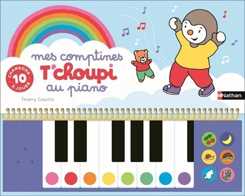Une solution adaptée à l’extérieur：Livre piano musical : Mes comptines T'choupi au piano - Dès 2 ans