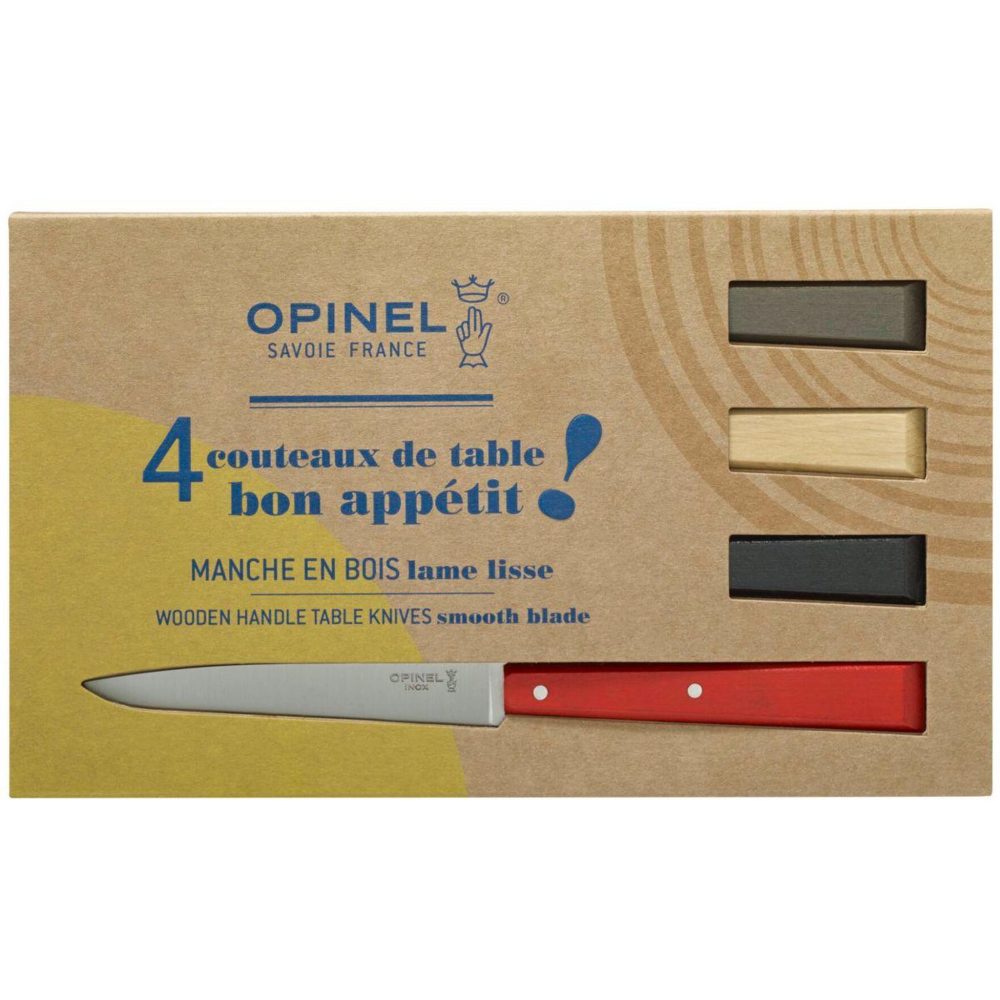 Opinel Set de couteaux bon appétit loft 4 couteaux de table – Mobilier de jardin