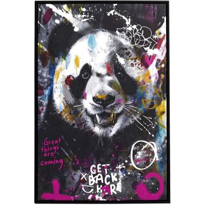 Tableau décoratif Animal coloré 60 x 90 cm (Panda)