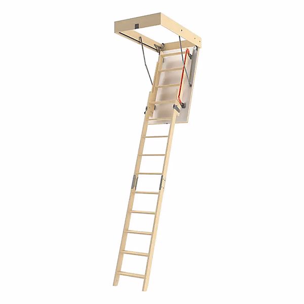 Echelle escamotable bois – Trémie de 60 × 120cm | Hauteur de 2.05 à 3.05m | LDK60120/305