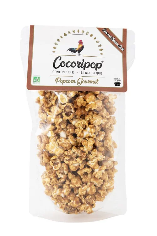 Choix malin：Popcorn bio caramel beurre salé Cocoripop - 80 g