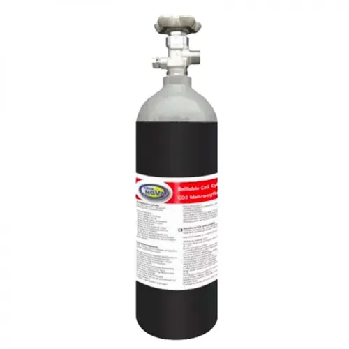 Accessoire extérieur：Bouteille CO2 rechargeable en métal, AQUA NOVA - contenance 3.75kg