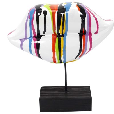 Décoration à poser bouche 20 cm (Multicolore)