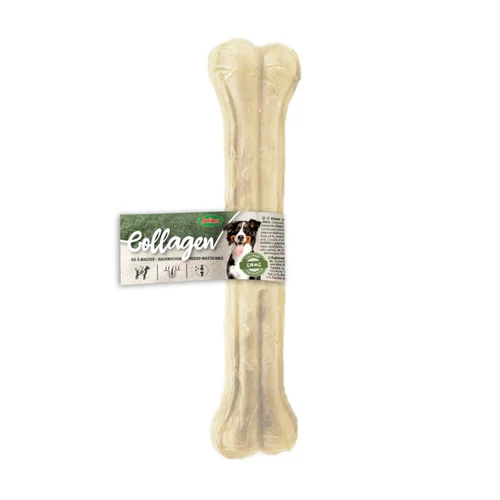 Pour tous jardins:Os pour chien collagène pressé Bubimex - 32 cm