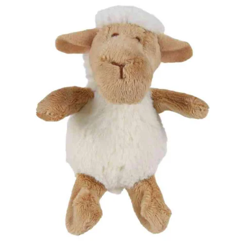 Facile dehors:Jouet pour chat coloris blanc peluche mouton avec catnip Trixie - 10 cm
