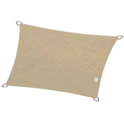 Voile d'ombrage rectangulaire 3 x 5 m Coolfit (Sable)