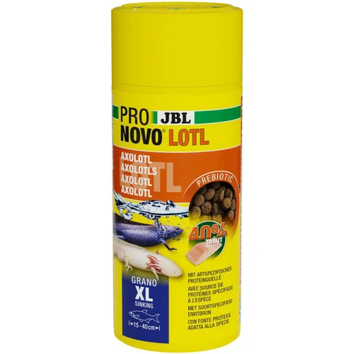 Pour les espaces verts：Aliment en granulés pour Axolotl JBL Pronovo lotl grano XL – 250 ml