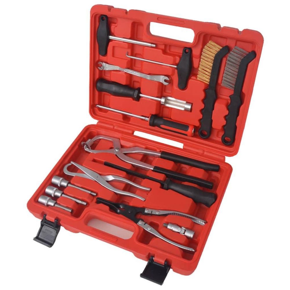 VIDAXL Ensemble d'outils d'assemblage et d'entretien des freins 15 pcs – Matériel de jardin