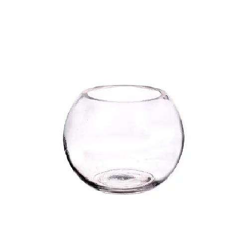 Le petit plus du jardin:Vase sphère coupé à froid Ø 13 x H 13 cm