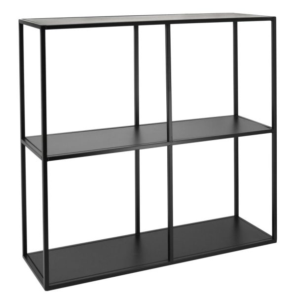 Étagère style moderne en métal noir
