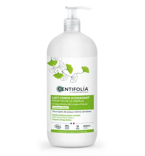 Jardin à découvrir:Lait corps hydratant bio Centifolia gamme famille - 500 ml