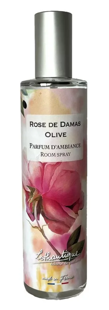 Extérieur confort：Parfum d'ambiance Lothantique Jardin d'aquarelles Rose de Damas Olive – 100 ml