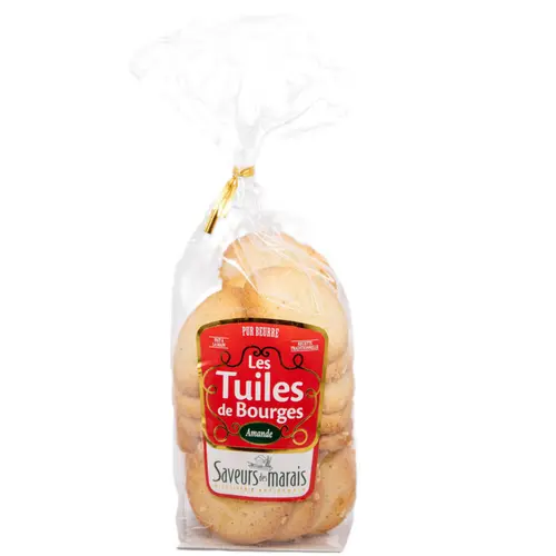Déco au jardin：Les tuiles de Bourges amande Saveurs des marais - 150 g