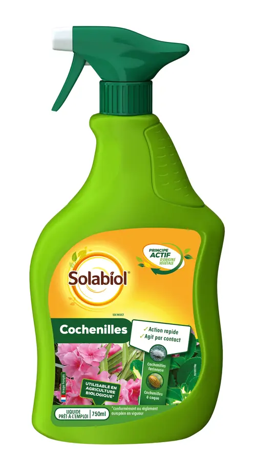 Facile jardin：Traitement insecticide cochenilles prêt-à-l'emploi Solabiol - 750 ml