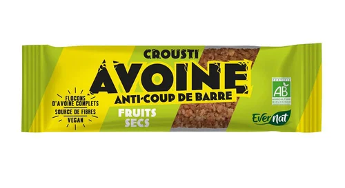 Pour mieux équiper votre jardin：Barre avoine fruits secs bio Evernat - 50 g