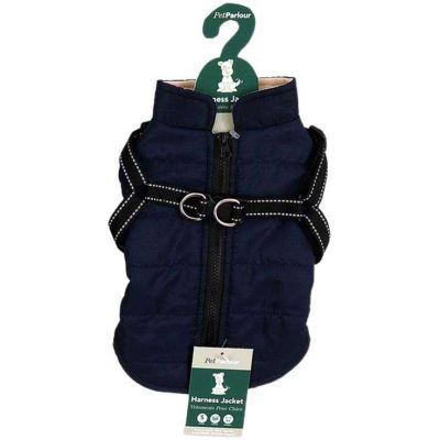 Veste harnais pour chien 25 cm (Bleu marine)