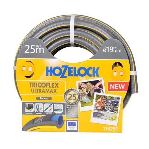 Qualité pour le jardin:Tuyaux Tricoflex Ultramax coloris gris Hozelock - 25 m x Ø 19 mm