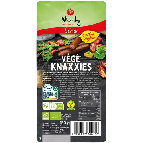 Jardin inspiration:Rouleaux végétariens knaxie 150 g