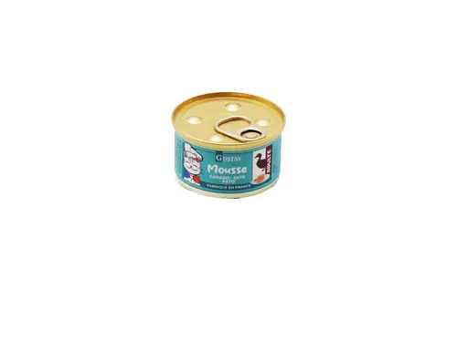 Au service de votre jardin：Pâtée pour chat adulte mousse de canard Bubimex Gustav - 85 g