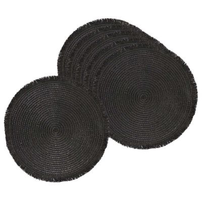 Set de table rond avec franges 38 cm