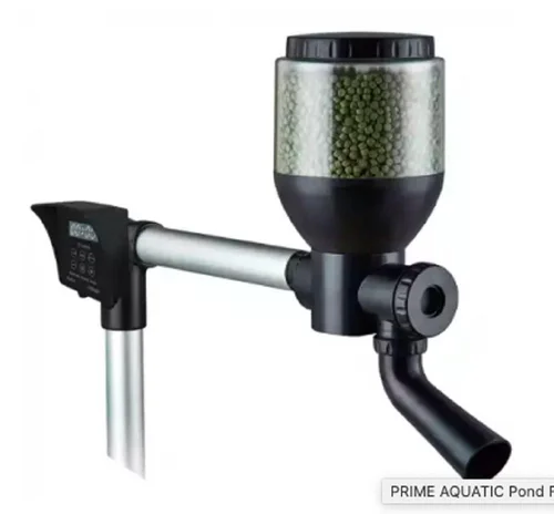 Une idée pratique pour le jardin：Distributeur automatique nourriture poissons bassin, 4L - PRIME AQUATIC - Pond Fish Feeder