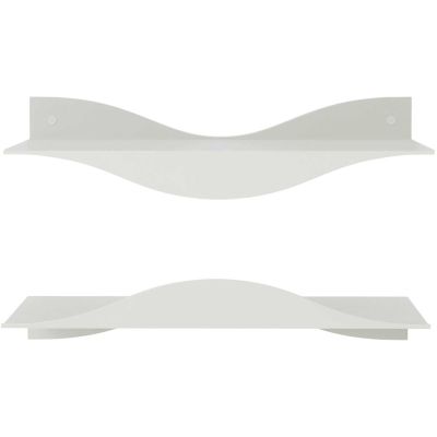 Etagères murales en acier Surf (Lot de 2) (Sable)