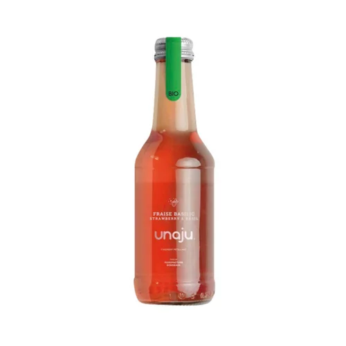Moderne au jardin：Boisson bio fraise basilic Unaju - 250 ml