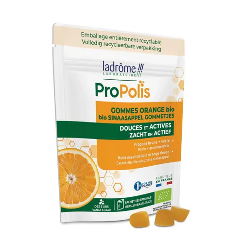 Extérieur déco：Gommes à la propolis et orange bio Ladrôme – 45 g