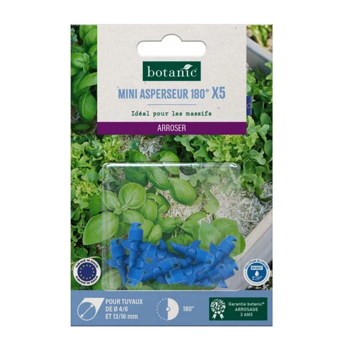 Pour organiser vos extérieurs：5 mini asperseurs 180 ° botanic® - Arrosage goutte à goutte