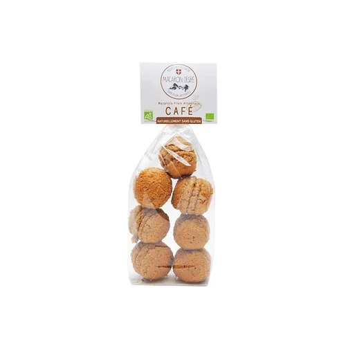 Bien pensé pour le jardin：Macarons bio au café Biscuit bio des Savoie - 150 g