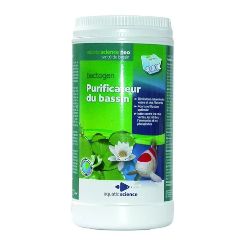 Côté végétal：Purificateur de bassin Bactogen 1 kg