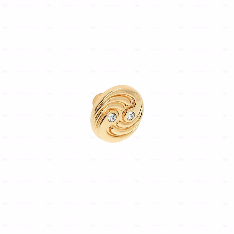 Poignée et bouton – Boutons pour meubles en zamac et cristal Diamètre 31 plaqué or