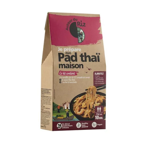 Bien pensé jardin:Kit recette bio pad thaï maison bio La compagnie du Riz - 310 g