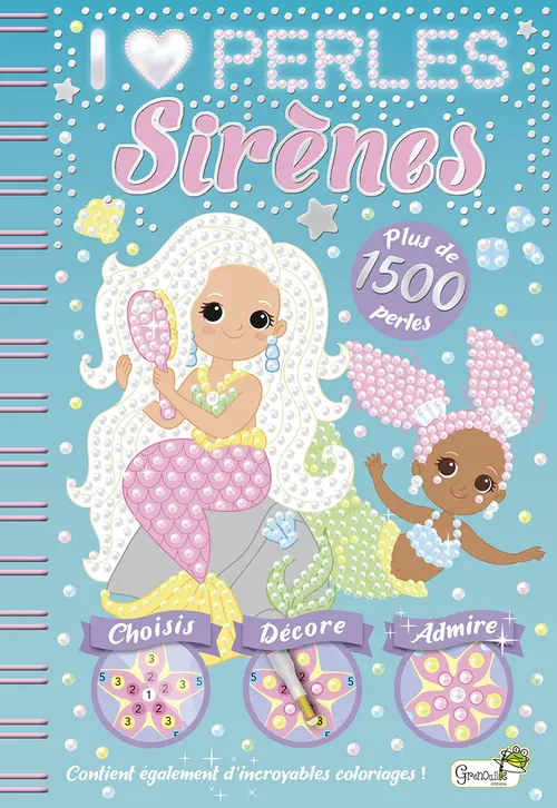 Pour vos moments au jardin:Livre activité "J’aime les Sirènes" aux Éditions Grenouille