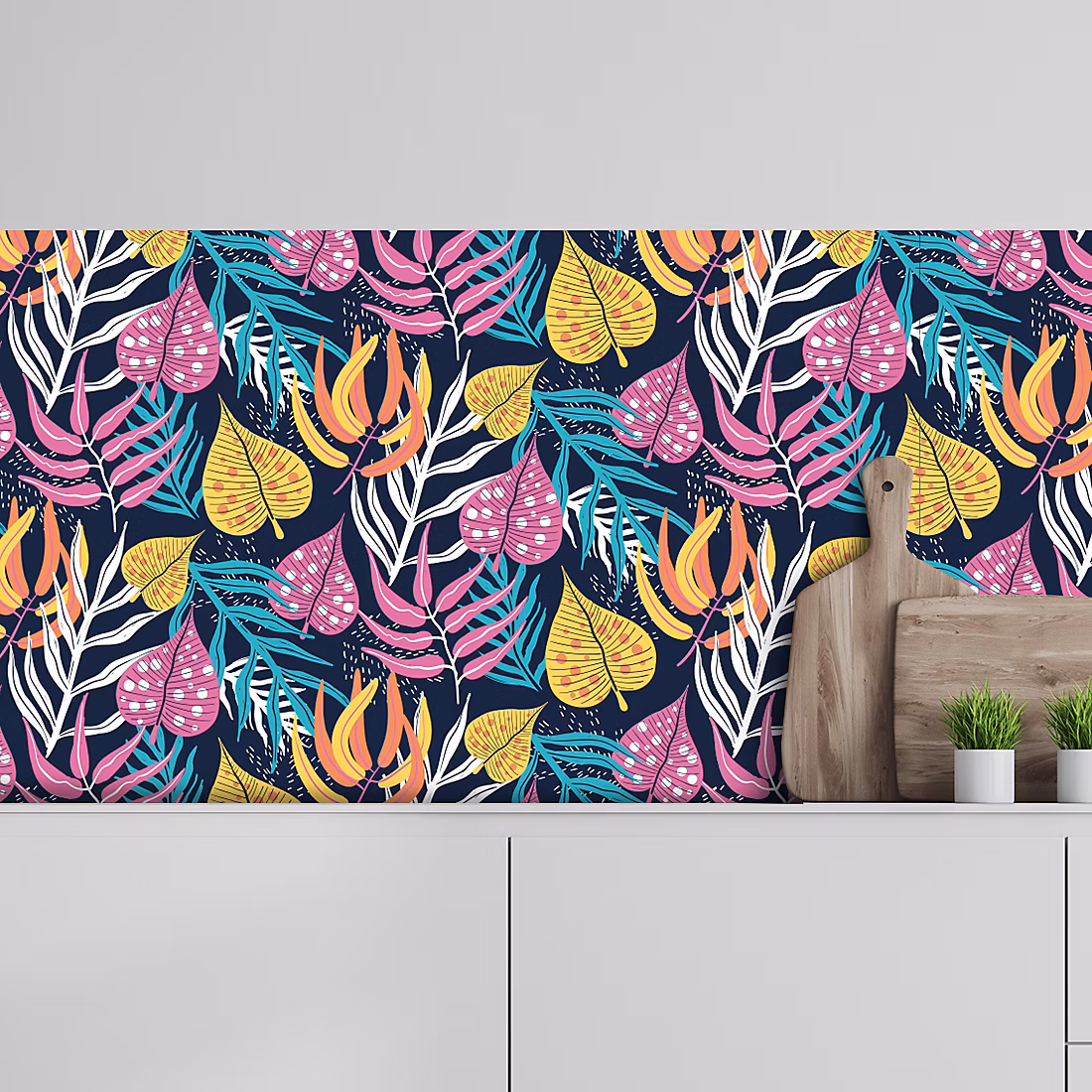 Crédence adhésive tropical 60 × 400 cm