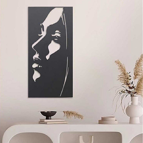 Décoration murale et accessoires déco – Décoration murale métal Visage de Femme Beaux Arts