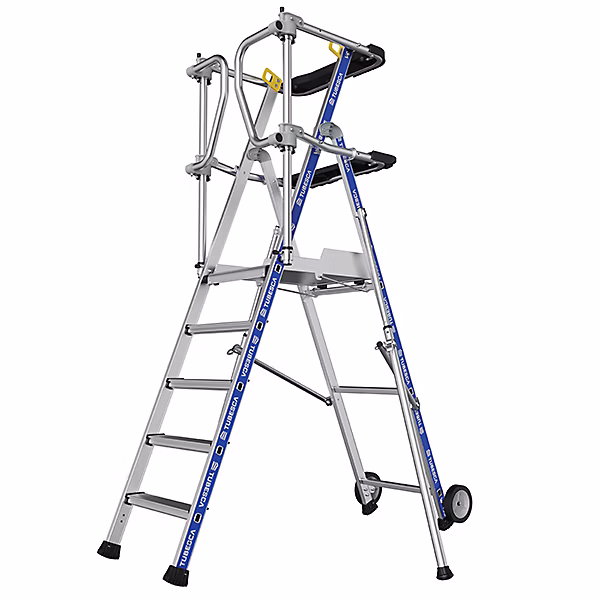 Escabeau PIRL 5 marches – Hauteur max. de travail 3.18m | 2272915