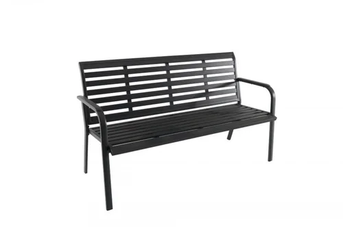 Pour vos projets extérieurs：Banc de jardin 3 places en aluminium, anthracite - CREADOR MARTA