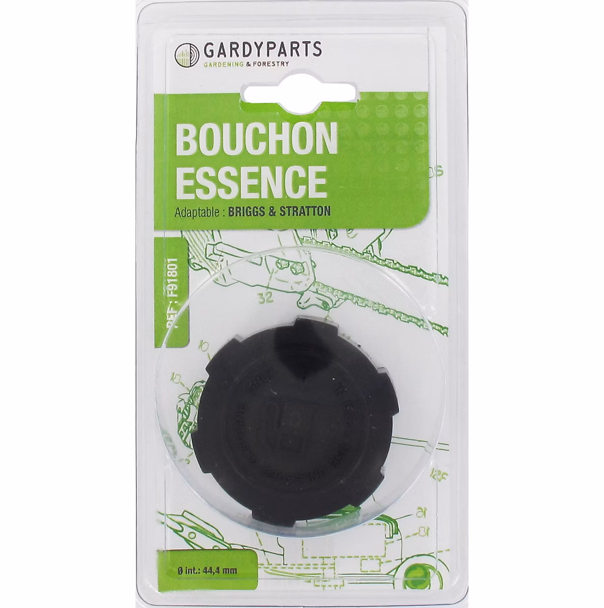 Bouchon de réservoir essence Jardin Pratic adaptable B&S F91801 – Réf. FZKRUGEMV3847356095