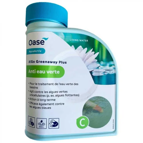 Extérieur tendance:Anti-eau verte AlGo greenaway plus, discret et efficace, OASE - contenu de 500ml