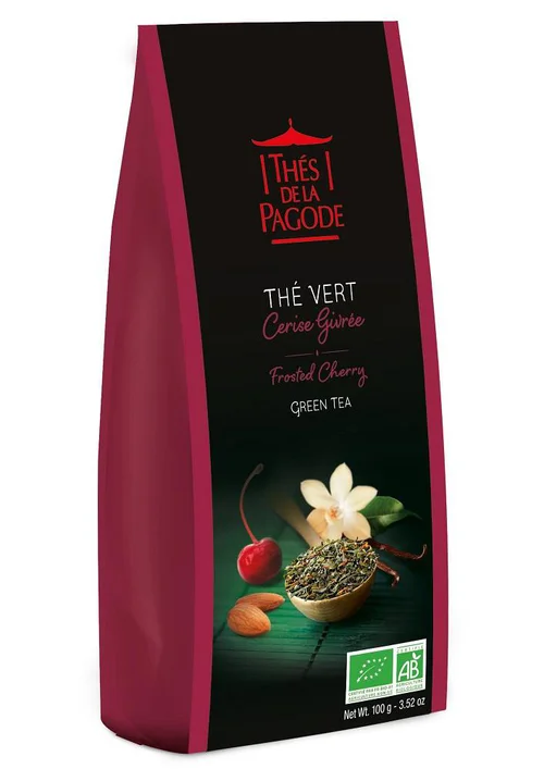 Pour faciliter la vie dehors:Thé vert cerise givrée bio Thés de la pagode - 100 g