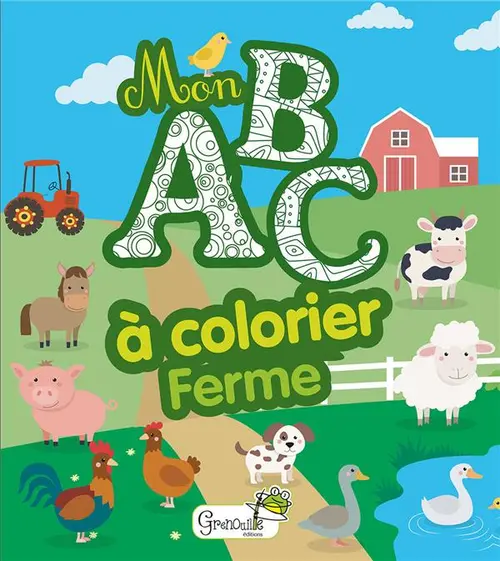 Jardin à équiper：Livre "Mon ABC à colorier - Ferme" aux Éditions Grenouille