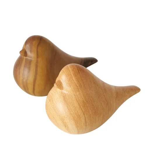Idée au jardin：Figurine décorative oiseau Wilhelmy coloris marron en dolomite - 16 x 9 x 10 cm