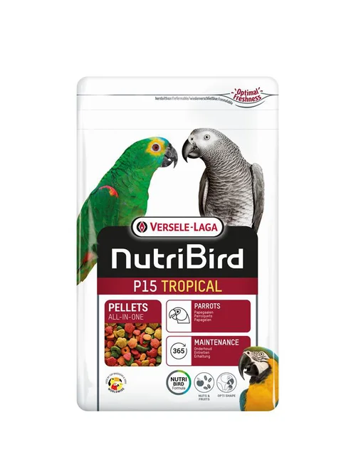 Pour enrichir votre univers jardin：Nourriture pour perroquet en granulés extrudés Versele Laga Nutribird P15 Tropical - 1 kg