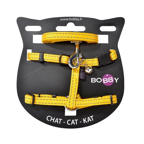 Extérieur qualité:Harnais + laisse pour chat Safe jaune