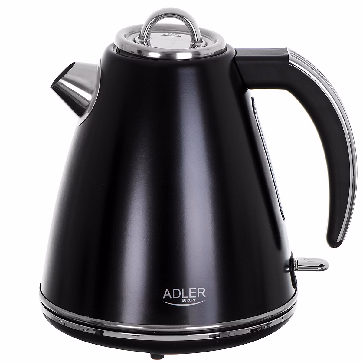 Adler AD 1343 Bouilloire noire métal 1 – 5 L STRIX, Capacité maxi : 1, 5 L, Témoin de contrôle